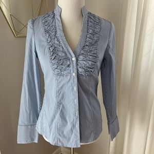 Express Design Studio Pinstripe Blouse
